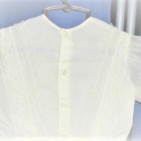 Vintage COMMUNION DRESS Vintage Vail SILK Dress Girls Wedding Dress Bridesmaid - Picture 13 of 15